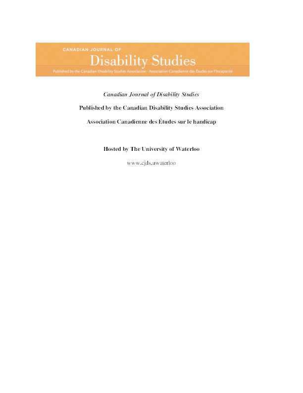 An international conversation on disabled children's childhoods: Theory, ethics and methods Thumbnail