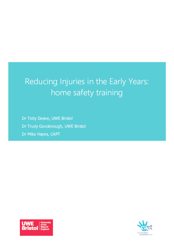 Reducing injuries in the early years: Home safety training Thumbnail