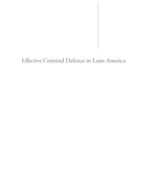 Effective Criminal Defence in Latin America Thumbnail