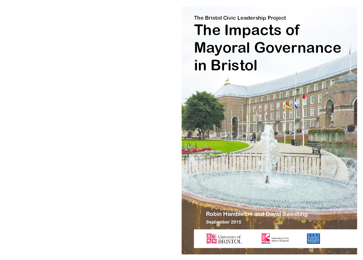 The impacts of mayoral governance in Bristol Thumbnail