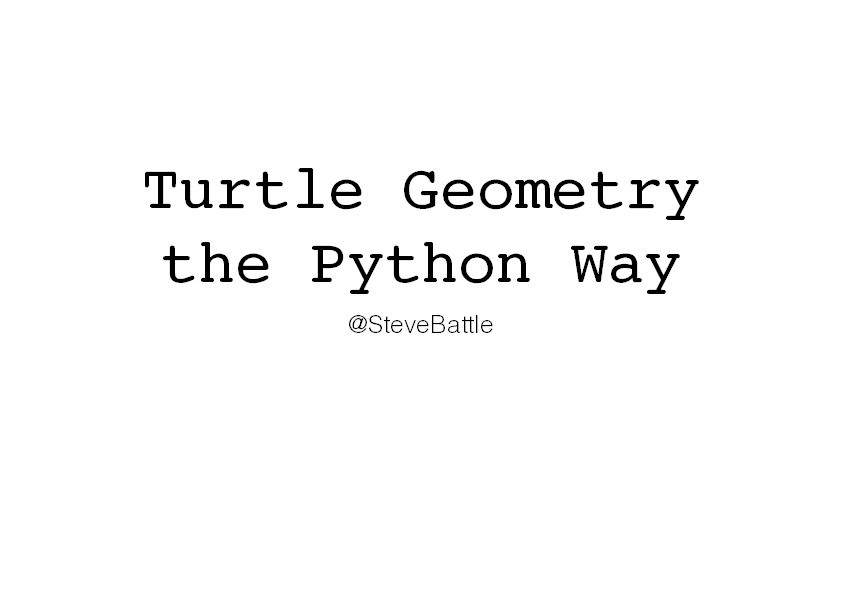 Turtle geometry the Python way Thumbnail