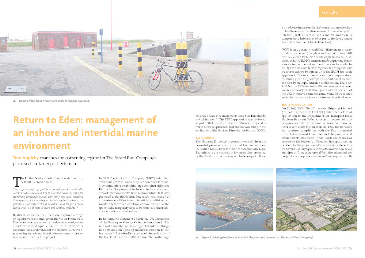 Return to Eden: Management of an inshore and intertidal marine environment Thumbnail