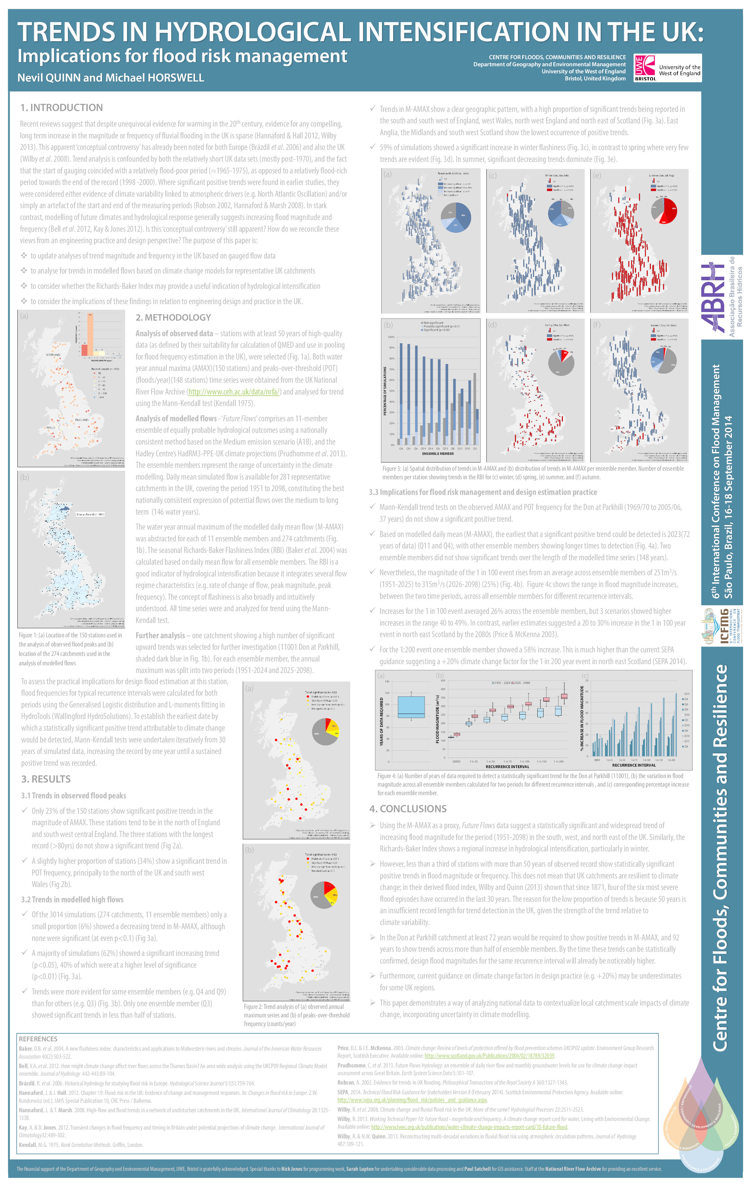 Trends in hydrological intensification in the UK: Implications for flood risk management Thumbnail