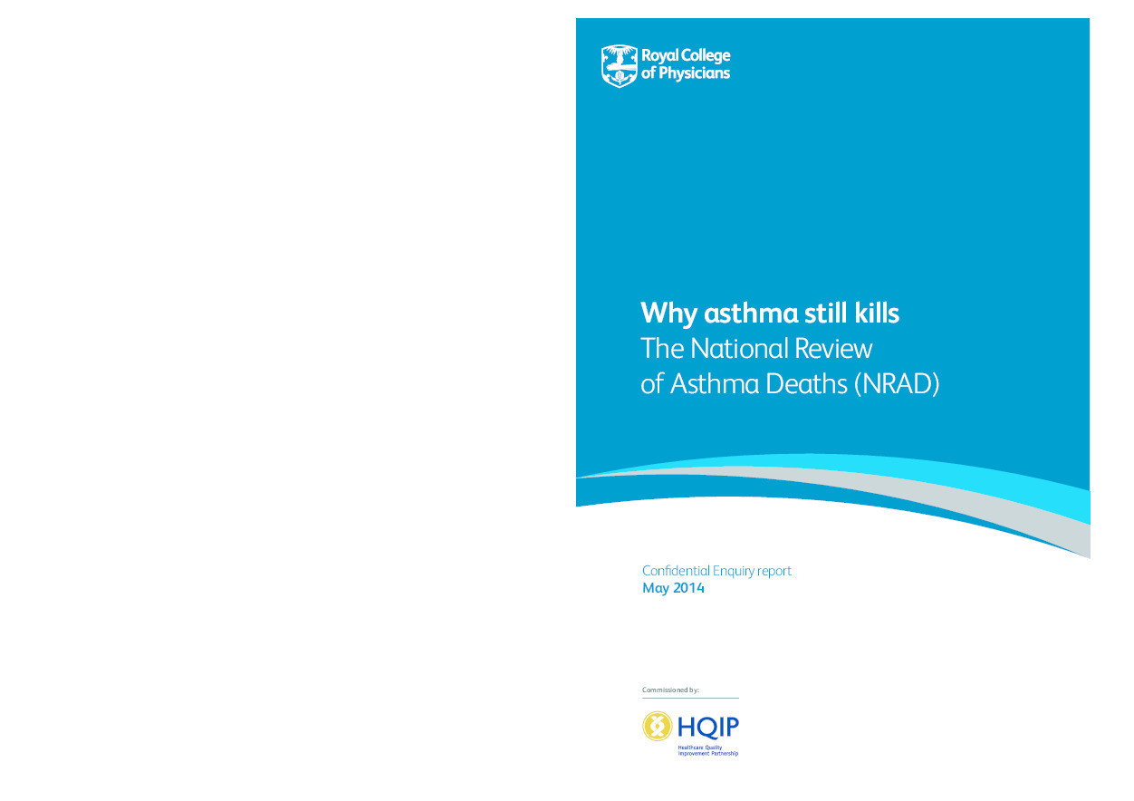 Why asthma still kills: The national review of asthma deaths (NRAD) Thumbnail