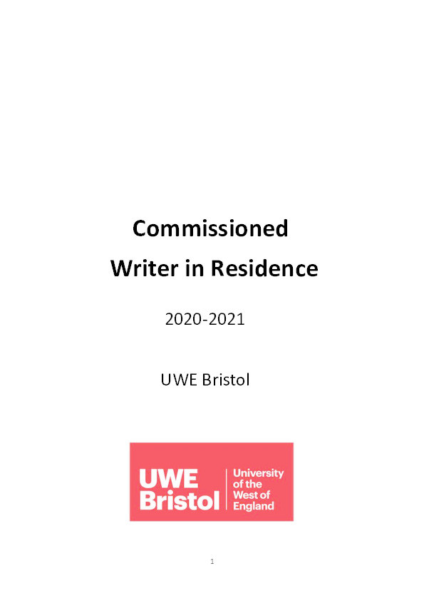Commissioned Writer in Residence 2021-2022 Thumbnail