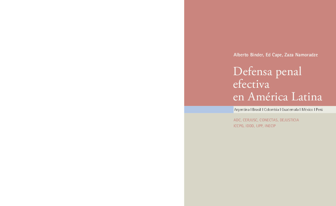 Defensa penal efectiva en América Latina [Effective criminal defence in Latin America] Thumbnail