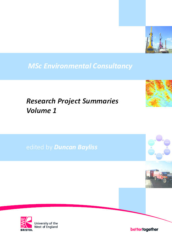 MSc environmental consultancy research project summaries Thumbnail