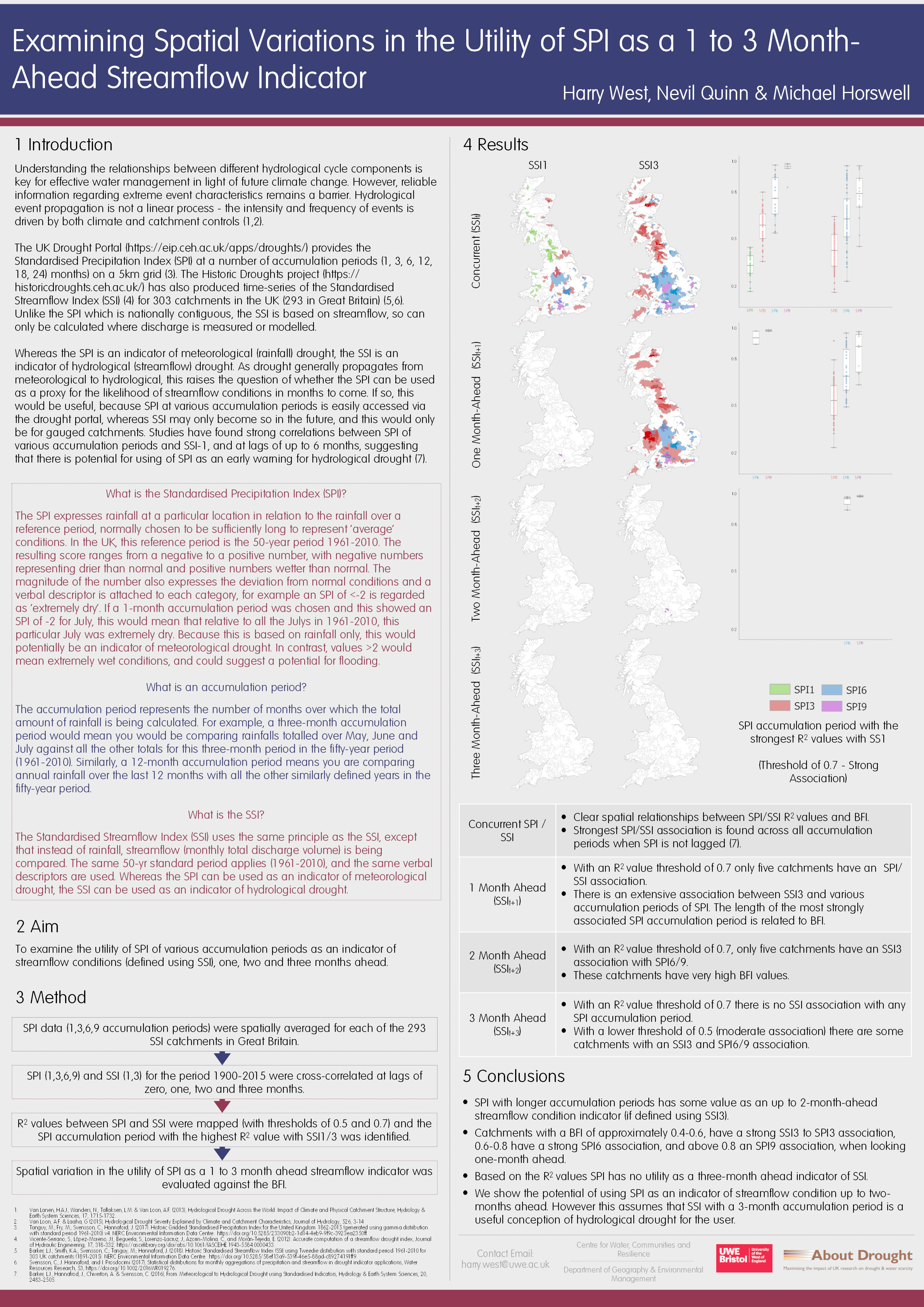 Examining spatial variations in the utility of SPI as a 1 to 3 month-ahead streamflow indicator Thumbnail