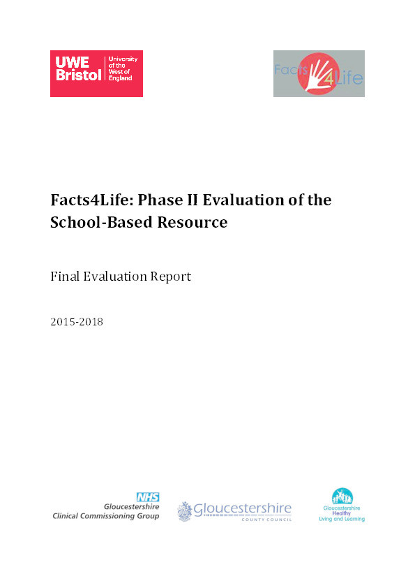 Facts4Life: Phase II evaluation of the school-based resource. Final evaluation report Thumbnail