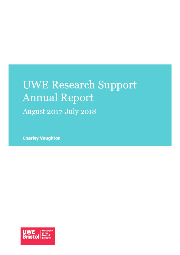 UWE Research Support annual report 2017-2018 Thumbnail