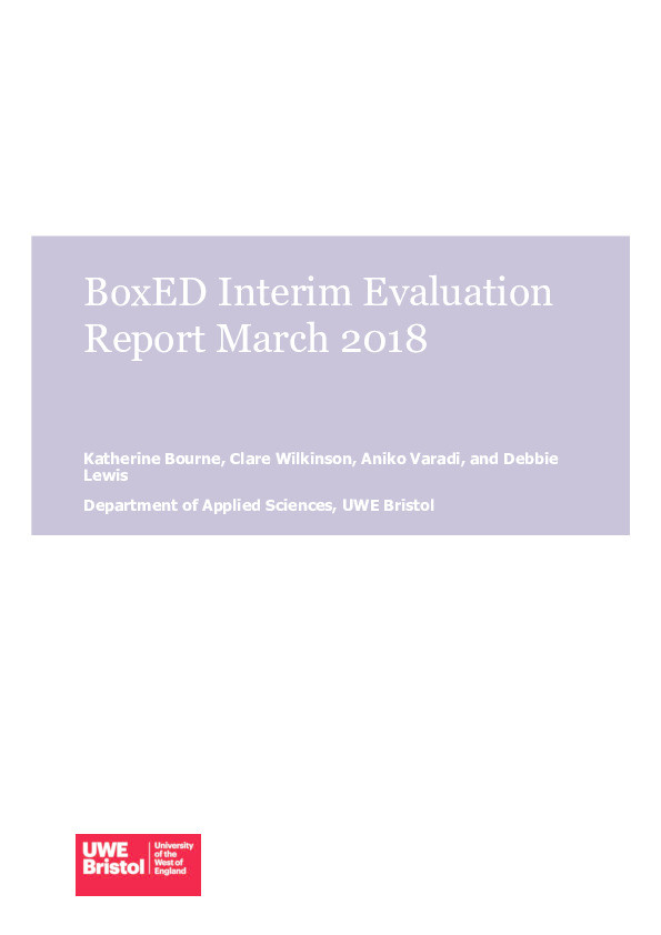 Boxed interim evaluation report March 2018 Thumbnail