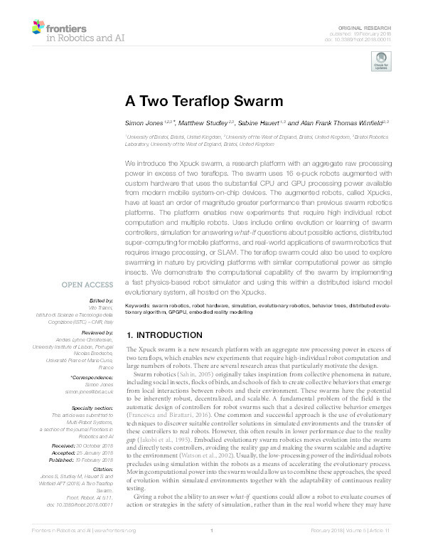 A two teraflop swarm Thumbnail