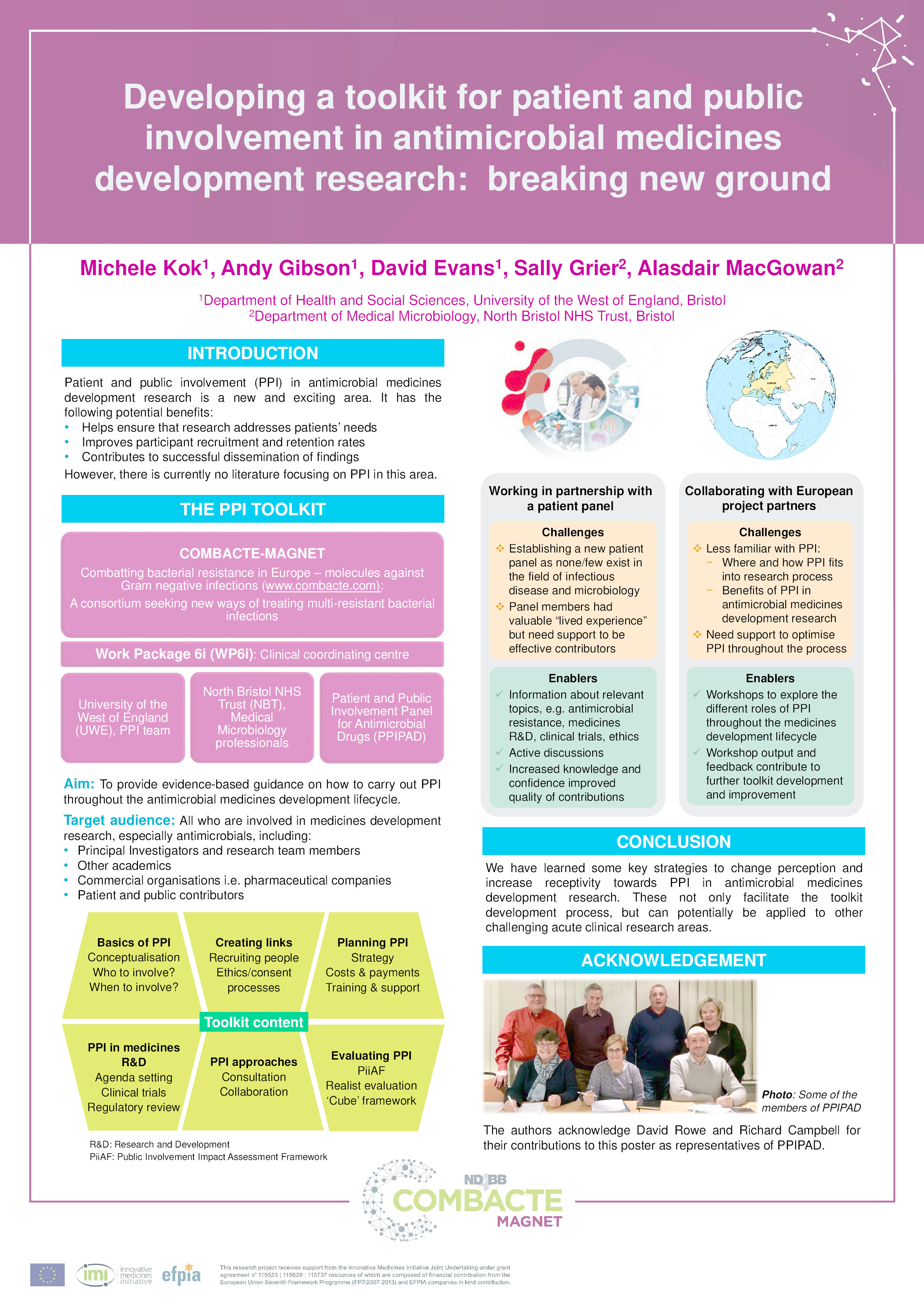 Developing a toolkit for patient and public involvement in antimicrobial medicines development research: Breaking new ground Thumbnail