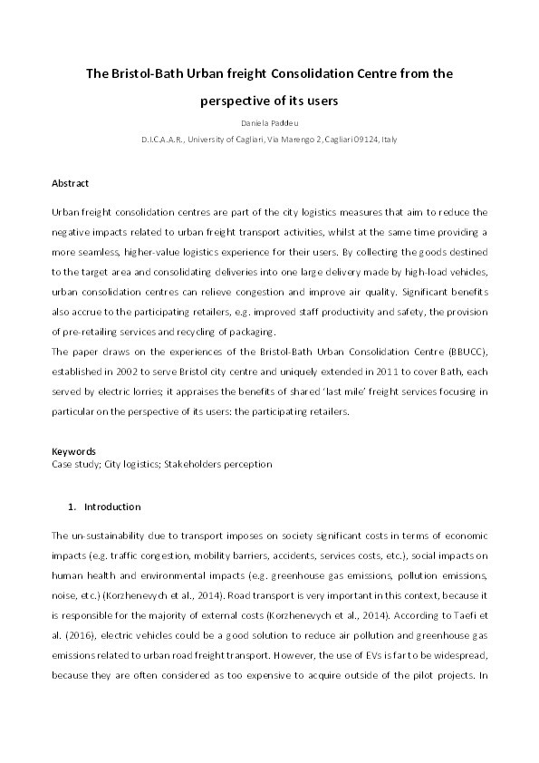 Investigating last food mile deliveries: A case study approach to identify needs of food delivery demand Thumbnail