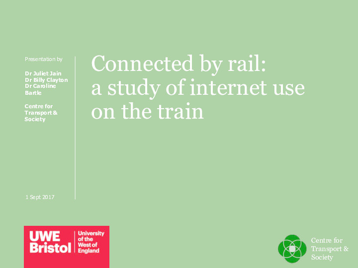 Connected by rail: A study of internet use on the train Thumbnail