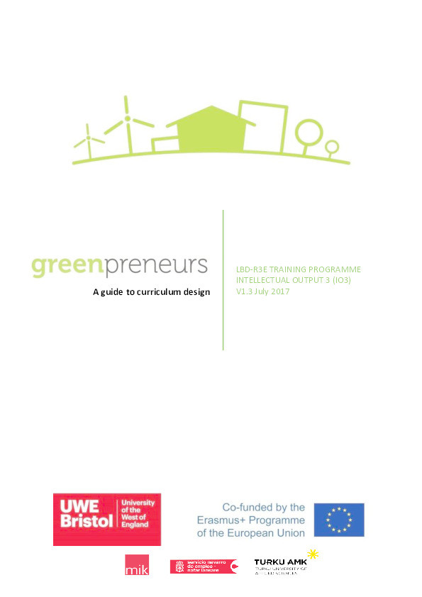 Greenpreneurs: A guide to curriculum design Thumbnail