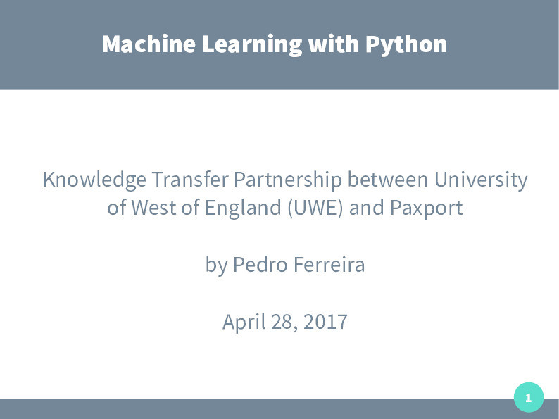 Machine learning with Python Thumbnail