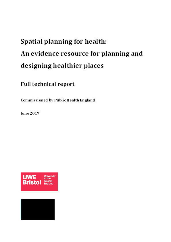 Healthy people healthy places evidence tool: Evidence and practical linkage for design, planning and health Thumbnail