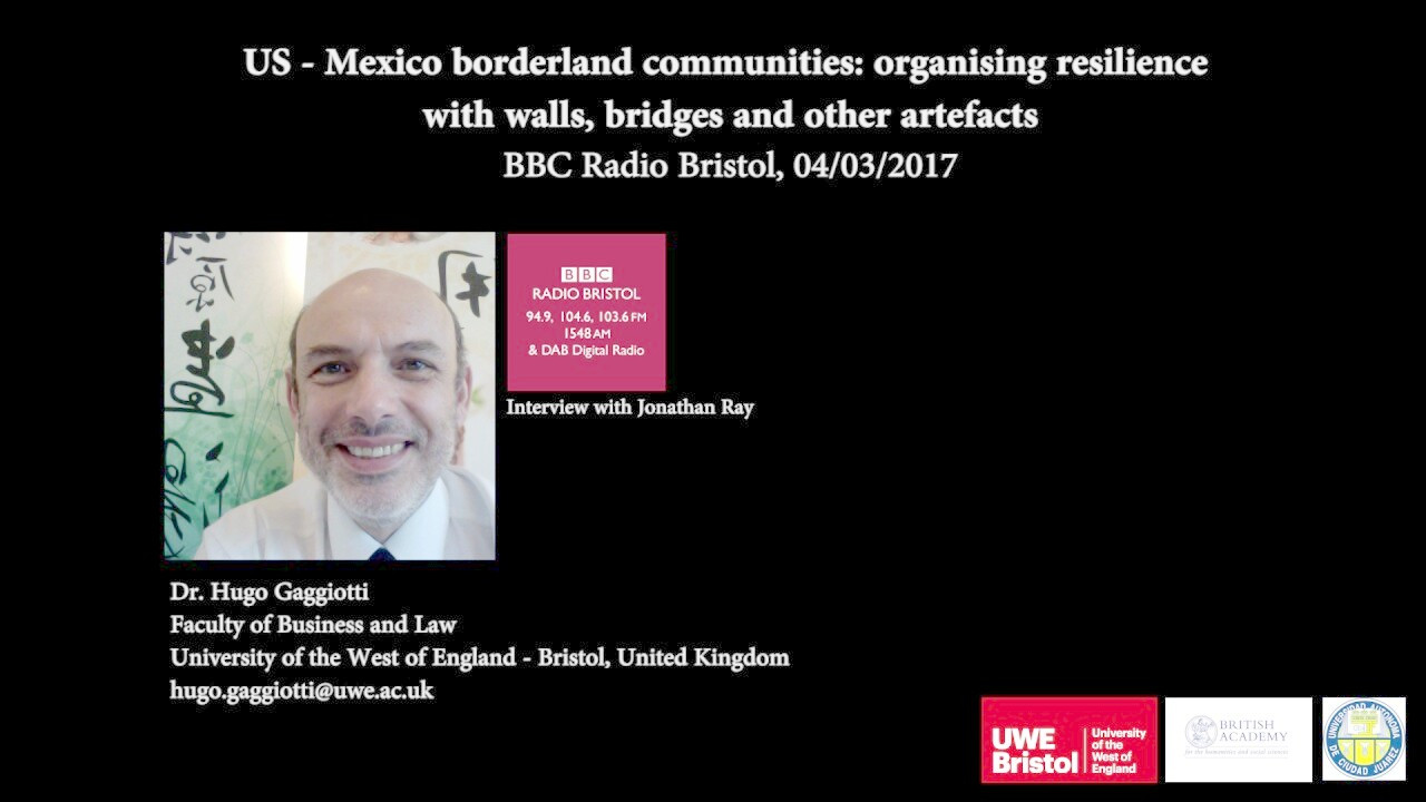 US/Mexico borderland communities: Organising resilience with wall, bridges and other artefacts Thumbnail