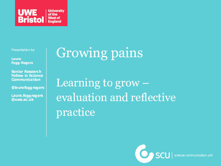Learning to grow: Evaluation and reflective practice Thumbnail