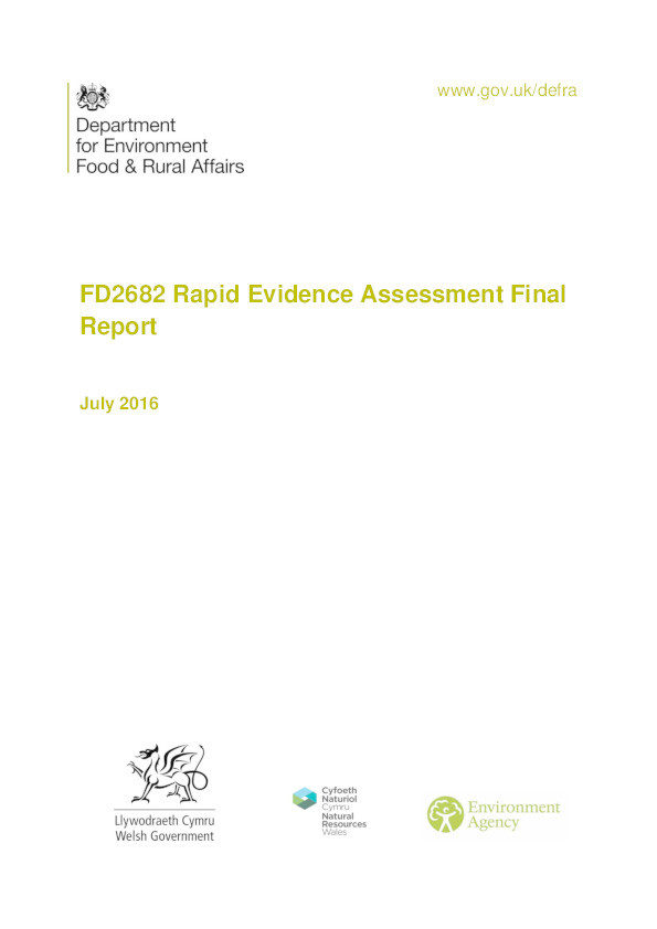 Supporting the uptake of low cost resilience: FD2682 rapid evidence assessment final report Thumbnail
