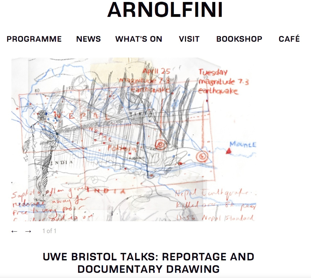 UWE Bristol talks: Reportage and documentary drawing Thumbnail