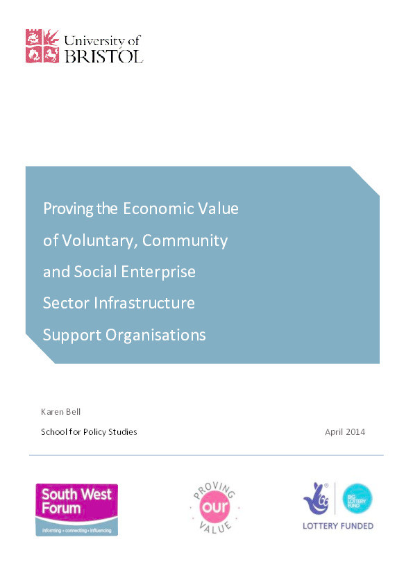 Proving the economic value of voluntary, community and social enterprise infrastructure support organisations Thumbnail