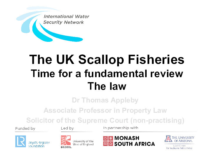 The UK scallop fishery: Time for a fundamental review Thumbnail