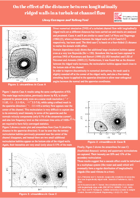 On the effect of the distance between longitudinally ridged walls in a turbulent channel flow Thumbnail