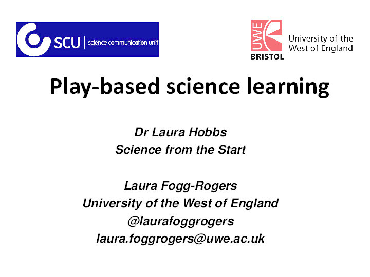 Science learning through play Thumbnail