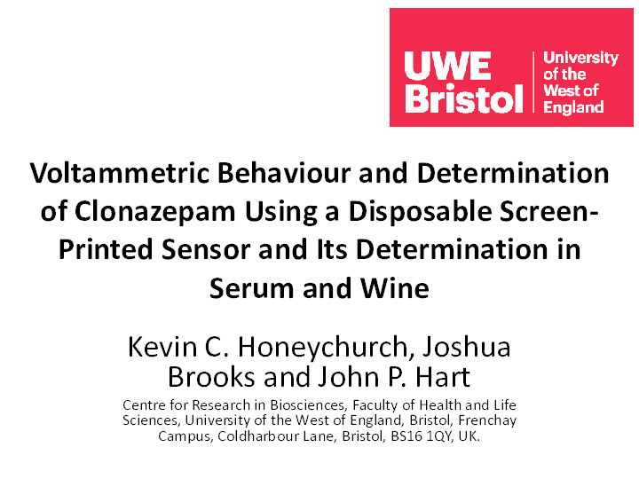 Voltammetric behaviour and determination of clonazepam using a disposable screen-printed sensor and its determination in serum and wine Thumbnail