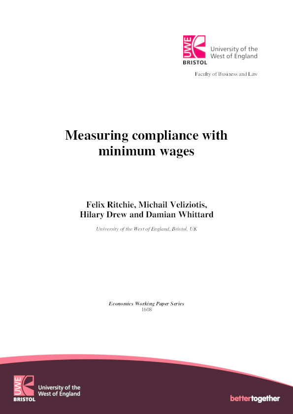 Measuring non-compliance with minimum wages Thumbnail