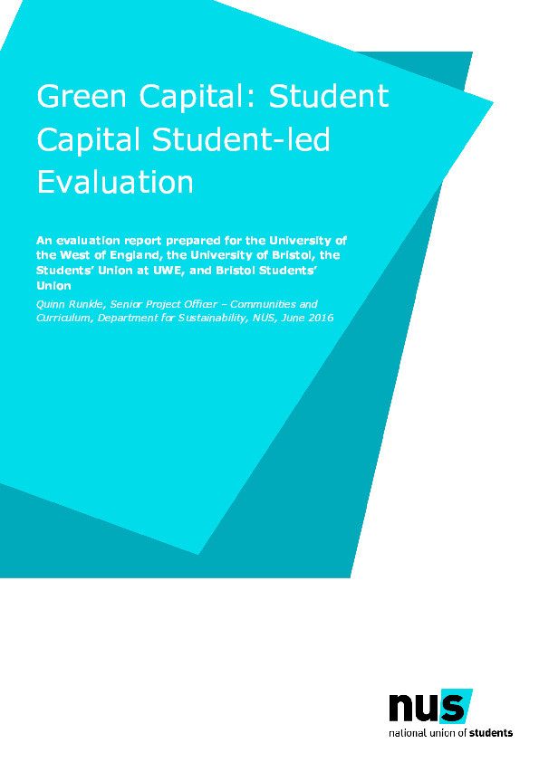 Green Capital: Student Capital student-led evaluation Thumbnail