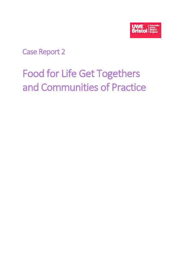 Food for life get togethers and communities of practice Thumbnail