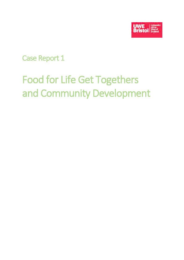 Food for life get togethers and community development Thumbnail