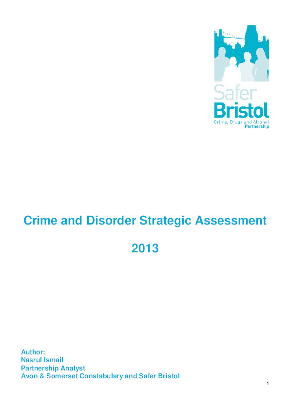 Crime and disorder strategic assessment Thumbnail