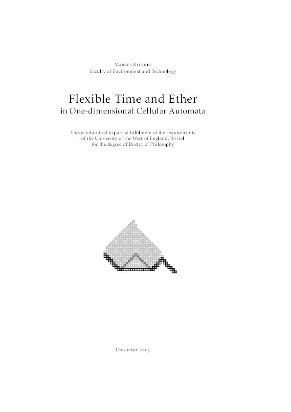 Flexible time and ether in one-dimensional cellular automata Thumbnail