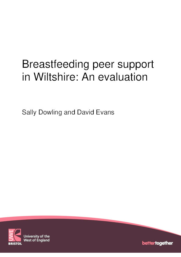 Breastfeeding peer support in Wiltshire: An evaluation Thumbnail