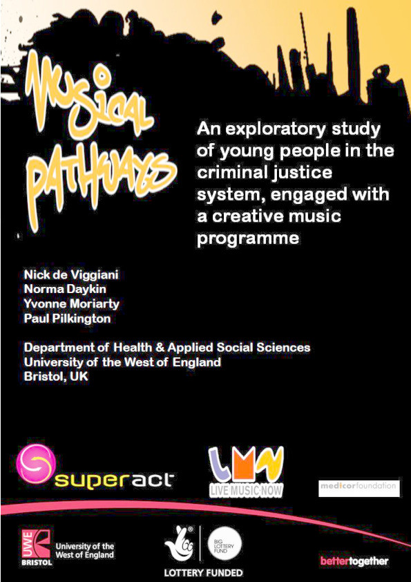 Musical pathways: An exploratory study of young people in the criminal justice system, engaged with a creative music programme Thumbnail