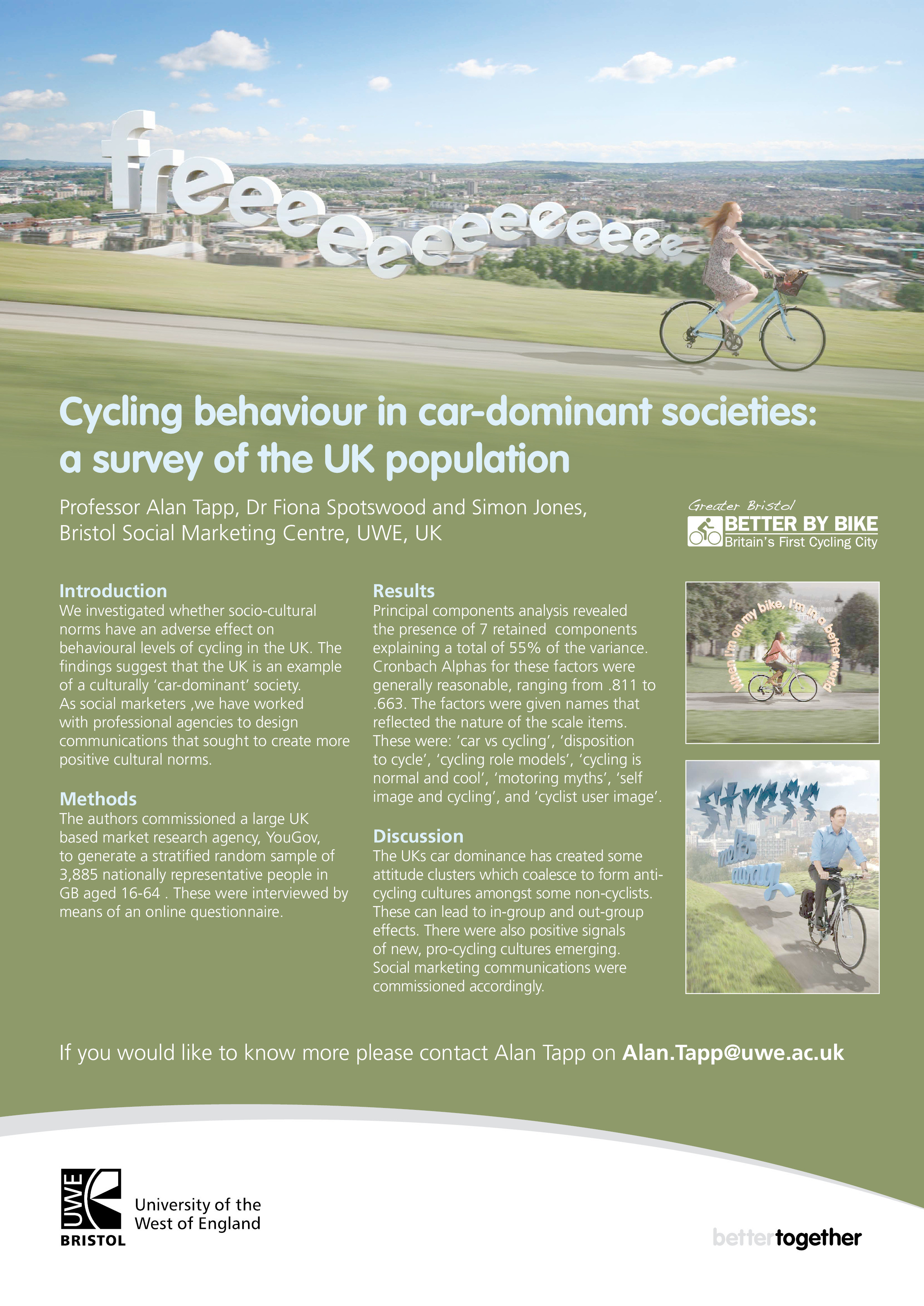 Cycling behaviour in car-dominant societies: A survey of the UK population Thumbnail