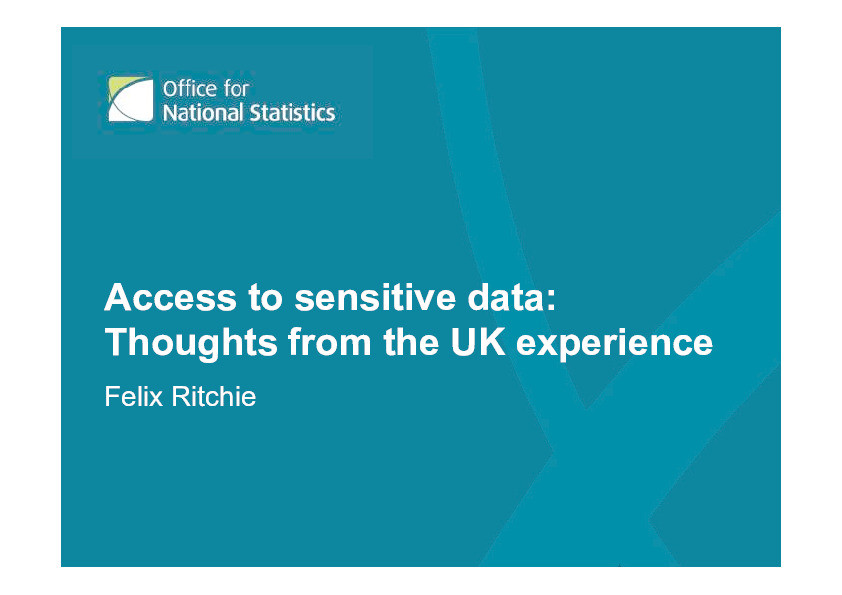 Access to sensitive data: Satisfying objectives, not constraints Thumbnail