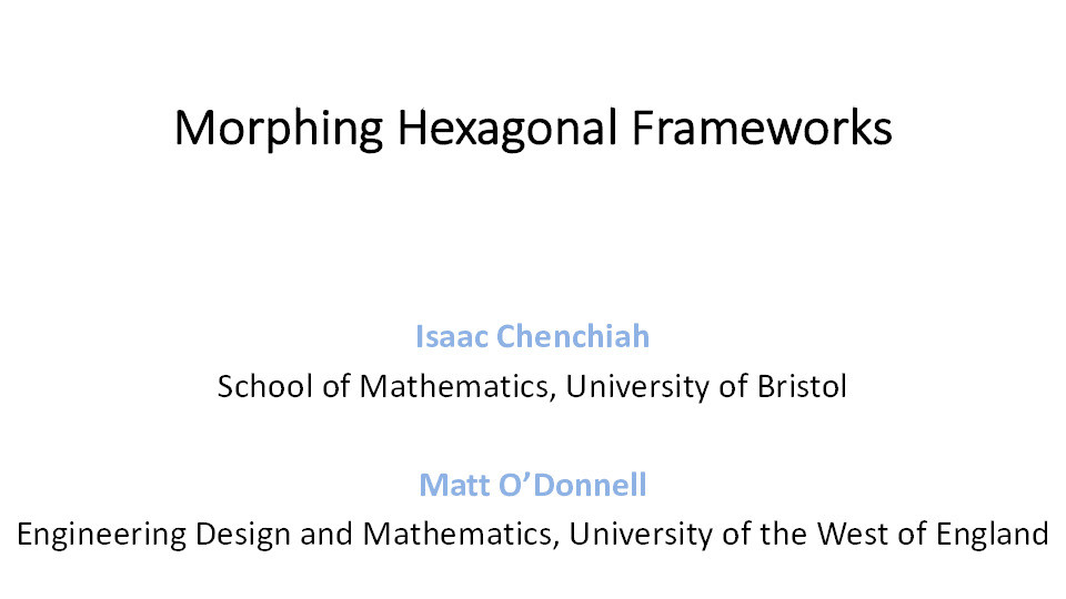 Morphing hexagonal frameworks Thumbnail