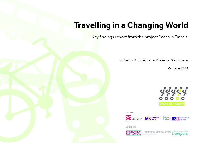 Travelling in a changing world: Key findings report from the project ‘Ideas in Transit’ Thumbnail