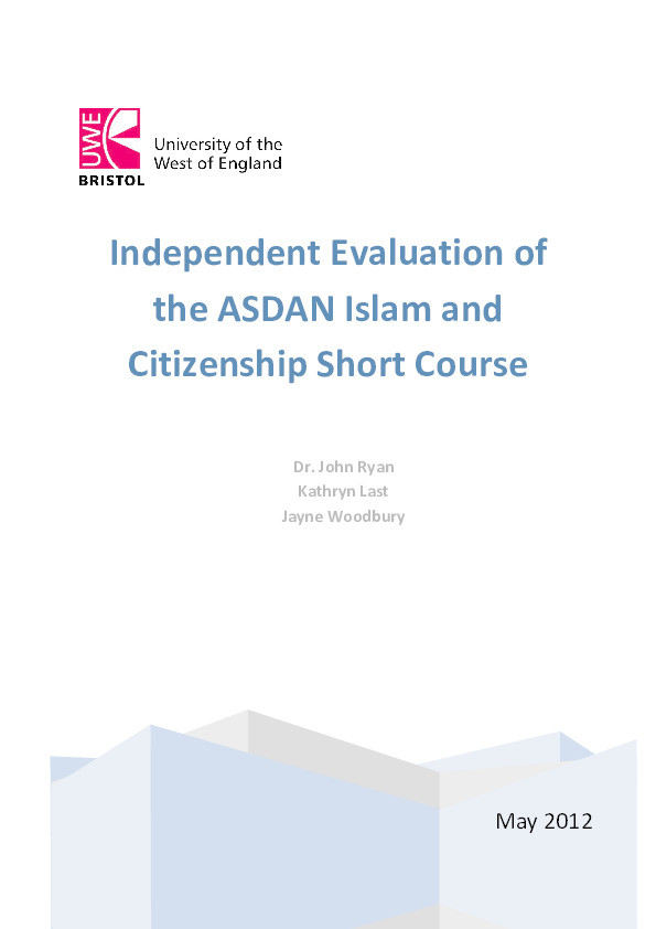 Independent evaluation of the ASDAN islam and citizenship short course Thumbnail