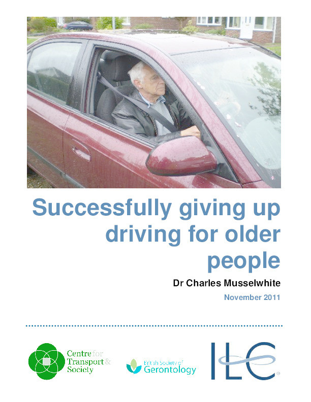 Successfully giving up driving for older people Thumbnail