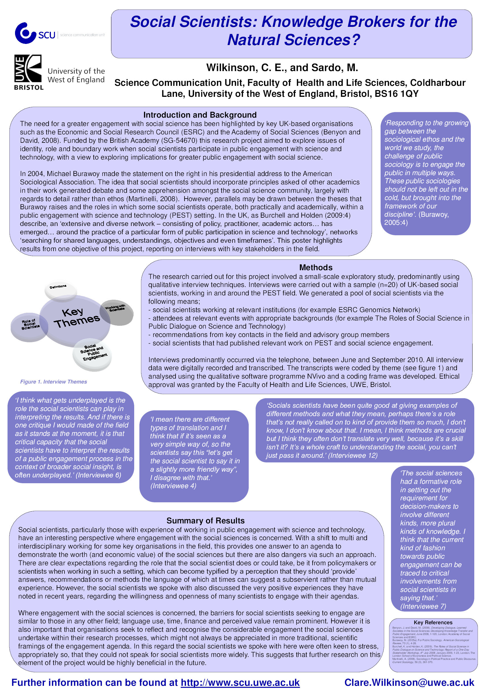 Social scientists: Knowledge brokers for the natural sciences? Thumbnail