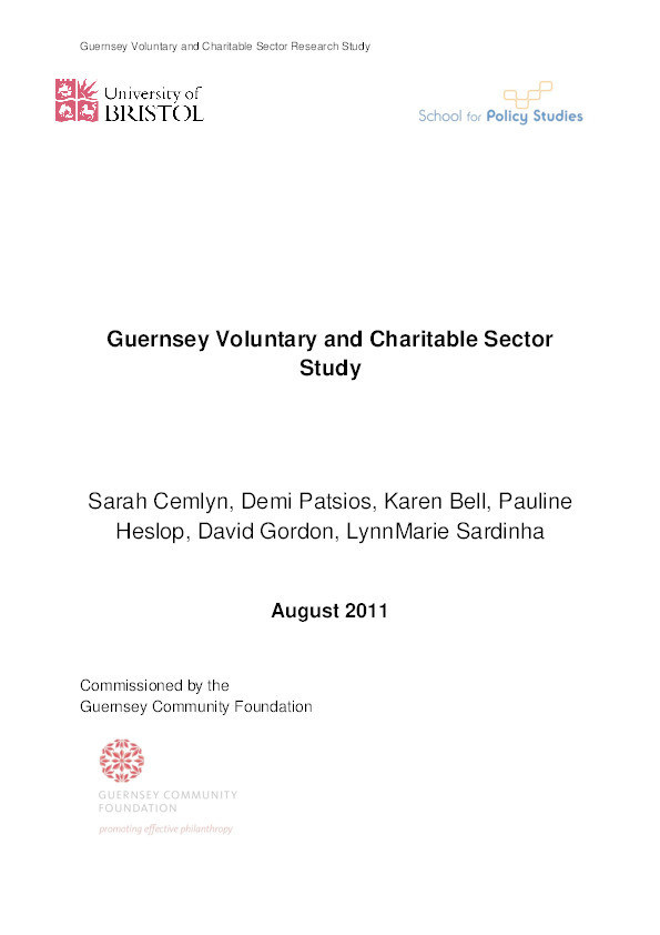 Guernsey voluntary and charitable sector research study Thumbnail