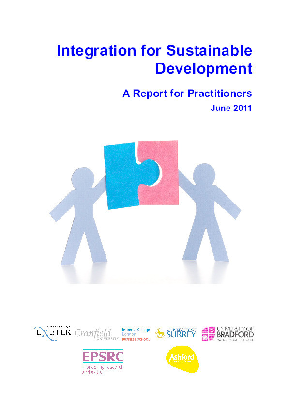 Integration for sustainable development: A report for practitioners Thumbnail