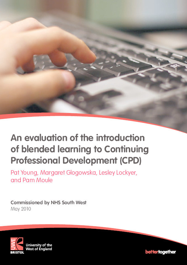 An evaluation of the introduction of blended learning to Continuing Professional Development (CPD) Thumbnail