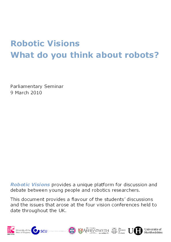Robotic visions parliamentary seminar summary Thumbnail